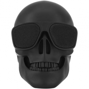 Umoub Outdoor Mini Wireless Skull Portable Speaker Funny Woofer Speaker Skull Head Lightweight Speaker